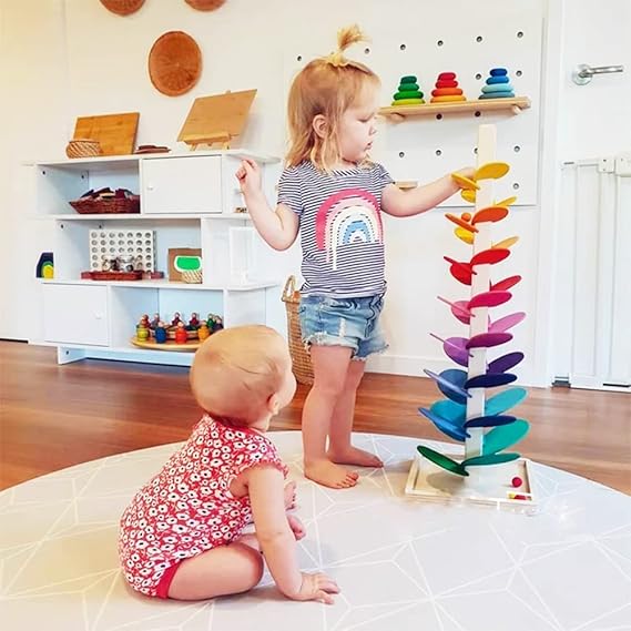 Jouet Montessori en Bois: Arbre à Pétales musicale
