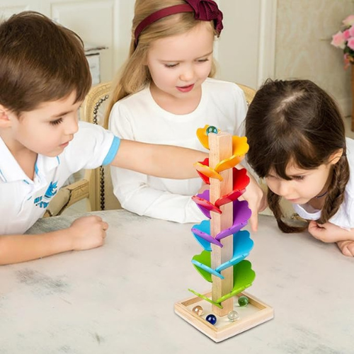 Jouet Montessori en Bois: Arbre à Pétales musicale