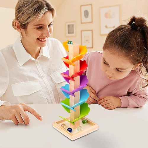 Jouet Montessori en Bois: Arbre à Pétales musicale