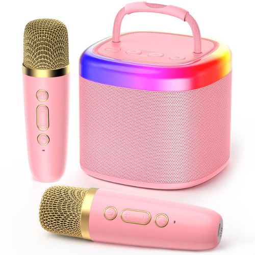 Enceinte Karaoké Familiale: Micros Doubles, Bluetooth, Son HIFI