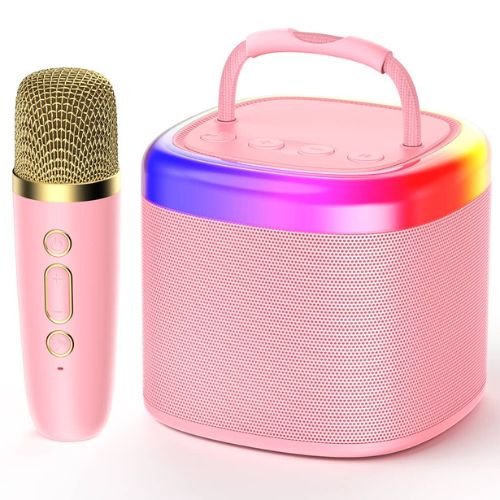 Enceinte Karaoké Familiale: Micros Doubles, Bluetooth, Son HIFI