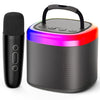 Enceinte Karaoké Familiale: Micros Doubles, Bluetooth, Son HIFI