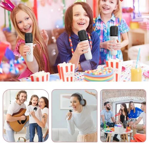 Enceinte Karaoké Familiale: Micros Doubles, Bluetooth, Son HIFI