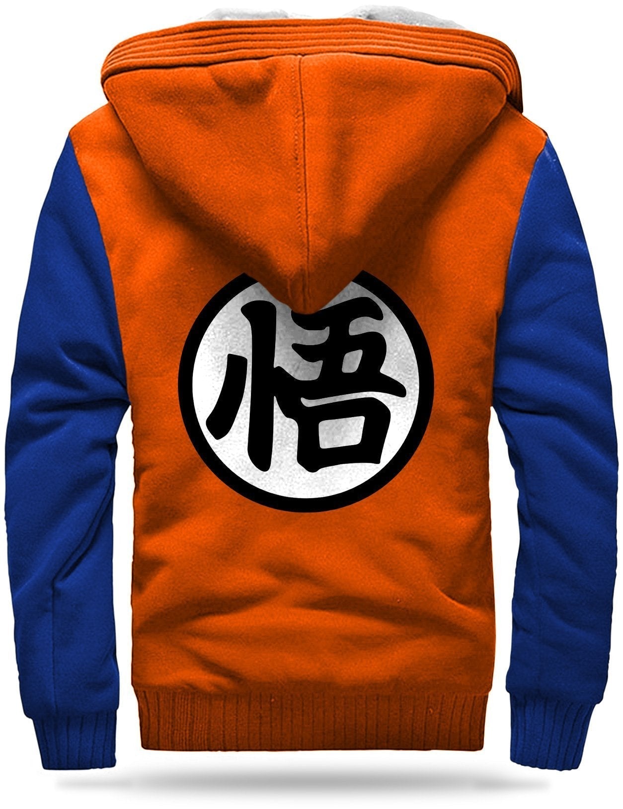 Veste Polaire DBZ Kanji "Go" (Orange & Bleu)