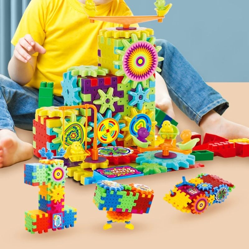 Jeu de construction à engrenage