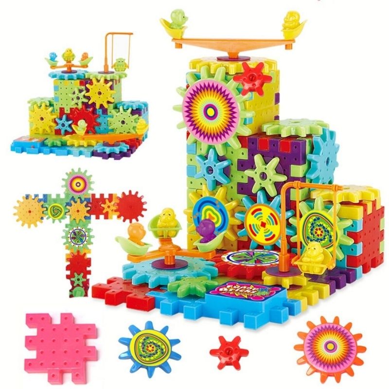 Jeu de construction à engrenage
