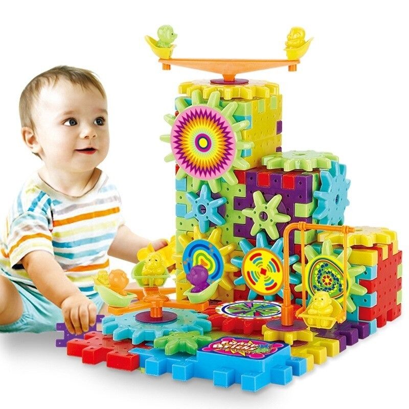 Jeu de construction à engrenage