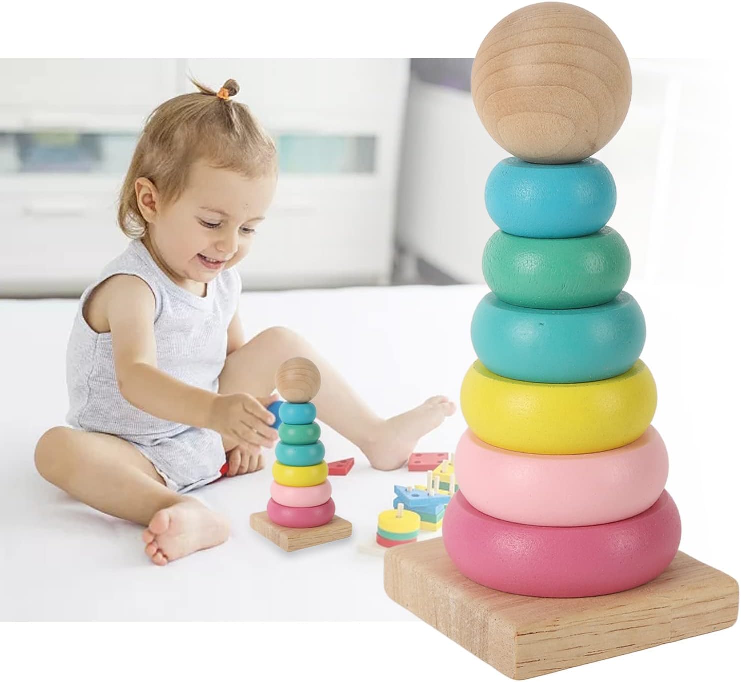 Jeux d'Assemblage en Bois pour Bébé Montessori