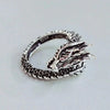 Bague Argent Dragon pour Hommes