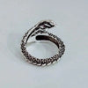 Bague Argent Dragon pour Hommes