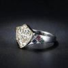 Bague Argent Zelda Bouclier Hylien