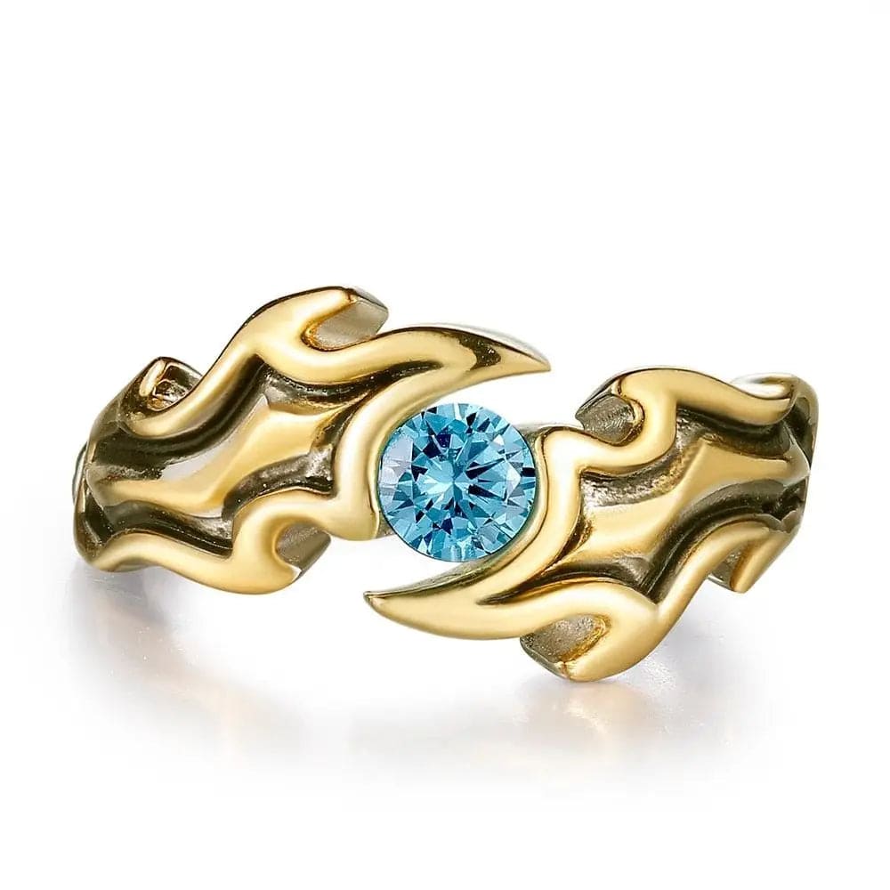 Bague en argent 925 Super Saiyan Goku Végéta