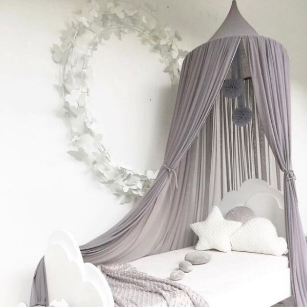 Ciel de Lit bébé Gris taupe