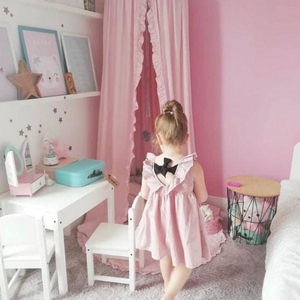 Ciel de Lit bébé Rose foncé