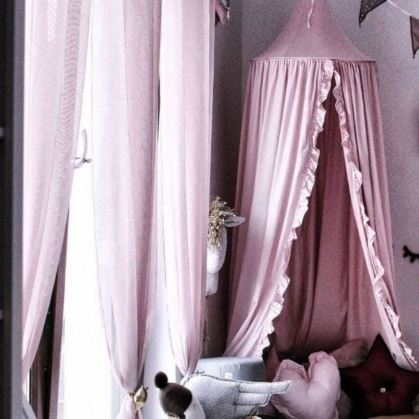 Ciel de Lit bébé Rose foncé