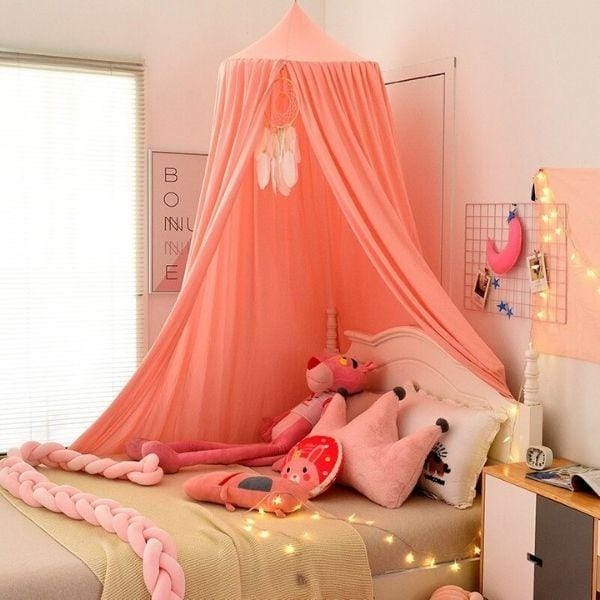 Ciel de Lit bébé<br> Rose saumon