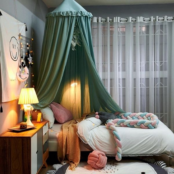 Ciel de Lit bébé<br> Vert olive