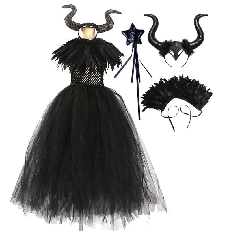 Costume de luxe Maléfique pour filles