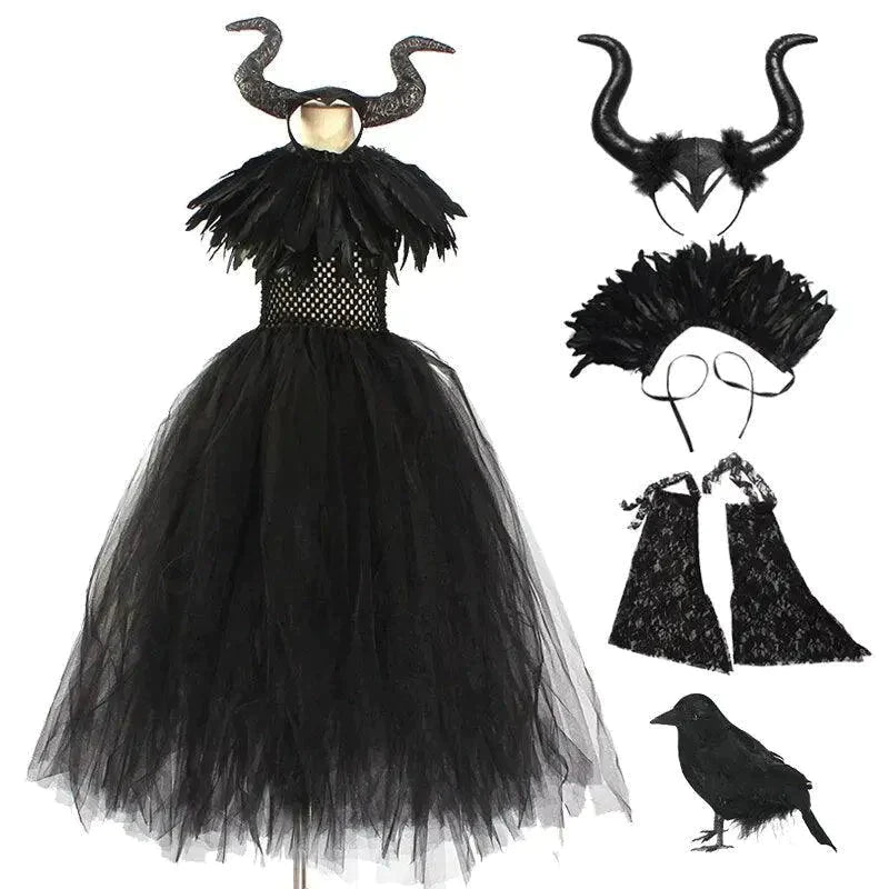 Costume de luxe Maléfique pour filles