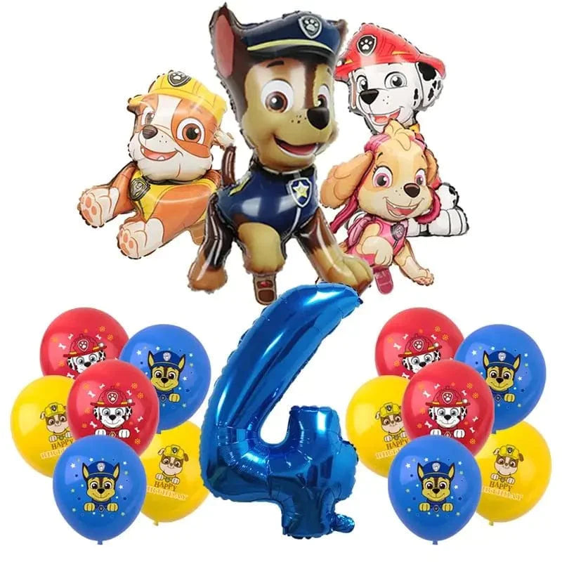 Décoration fête d'anniversaire Pat'patrouille