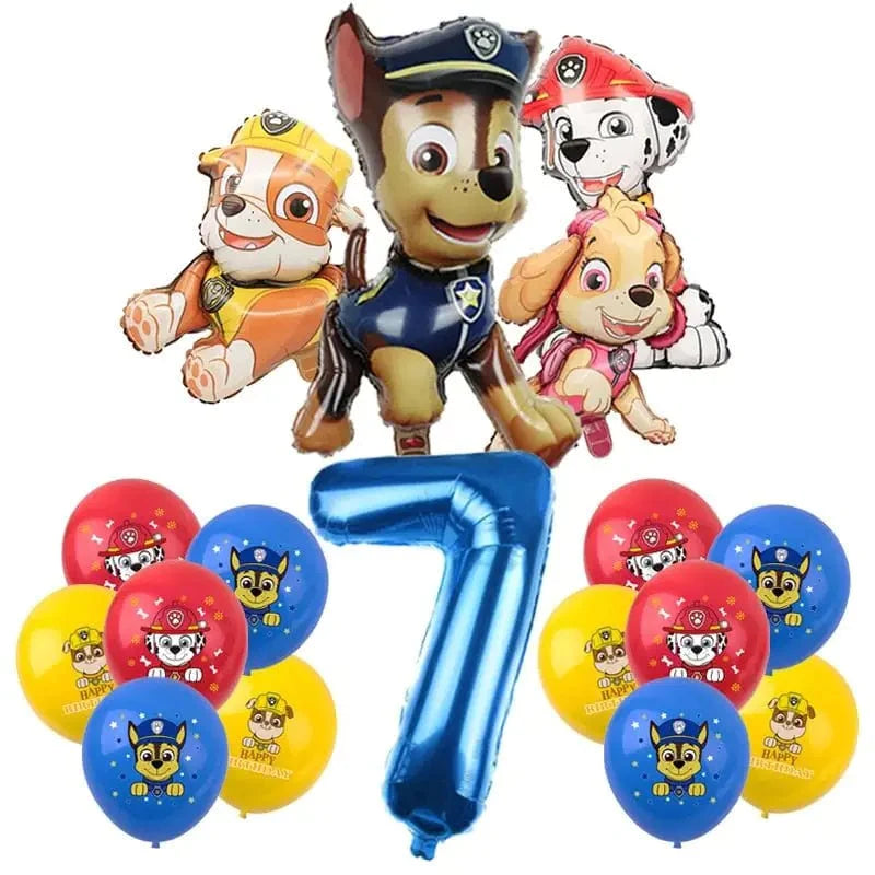 Décoration fête d'anniversaire Pat'patrouille