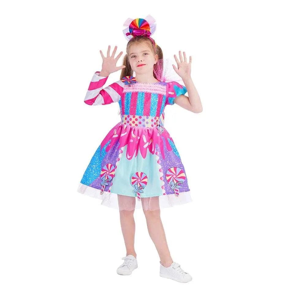 Déguisement Fille Robe Bonbon Sucette