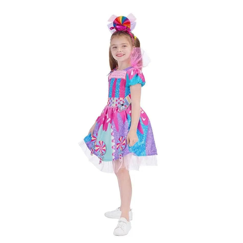 Déguisement Fille Robe Bonbon Sucette