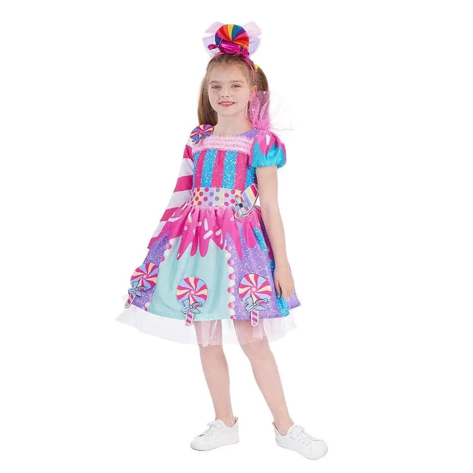 Déguisement Fille Robe Bonbon Sucette