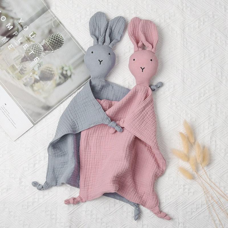 Doudou Bébé Lapin Bleu