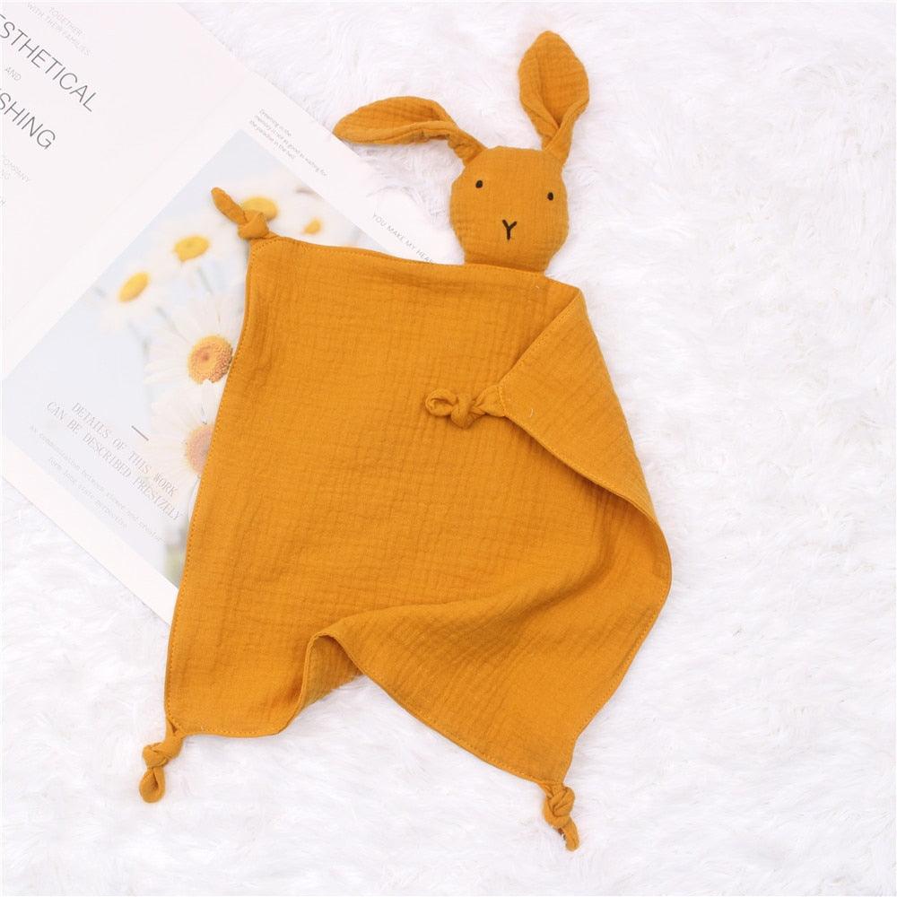 Doudou Bébé Lapin Orange