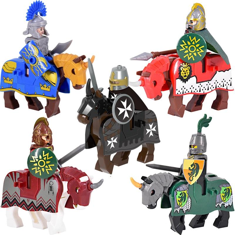 Figurines Lego médiévales Guerriers moyen-âge