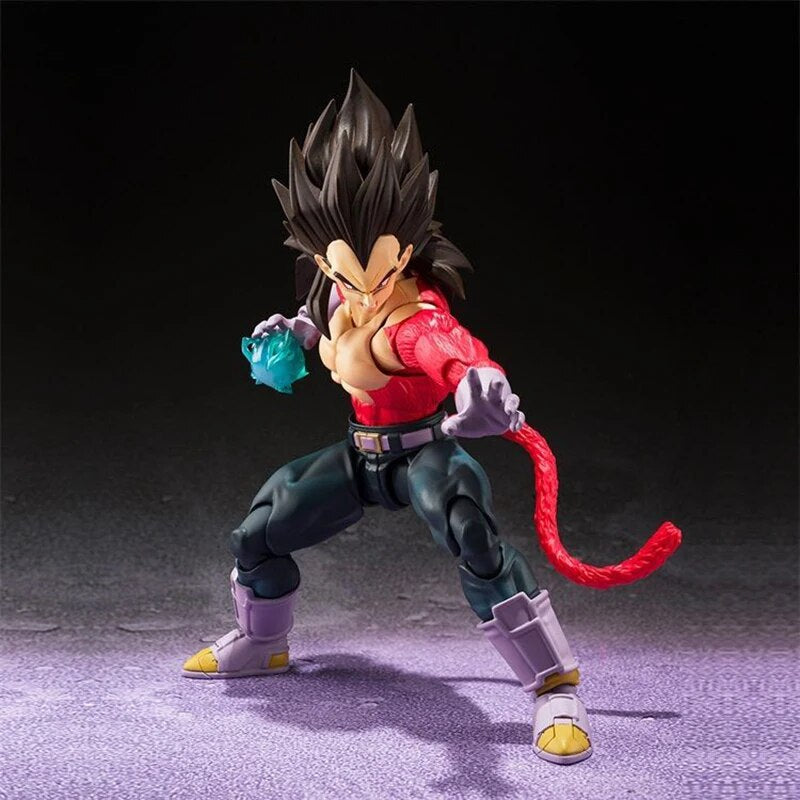 Figurines Vegeta, Son Goku et Gogeta Super Saiyan 4