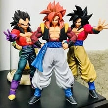 Figurines Vegeta, Son Goku et Gogeta Super Saiyan 4