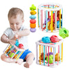 Jeu de Tri de Blocs aux Formes Colorées pour Bébés - Montessori
