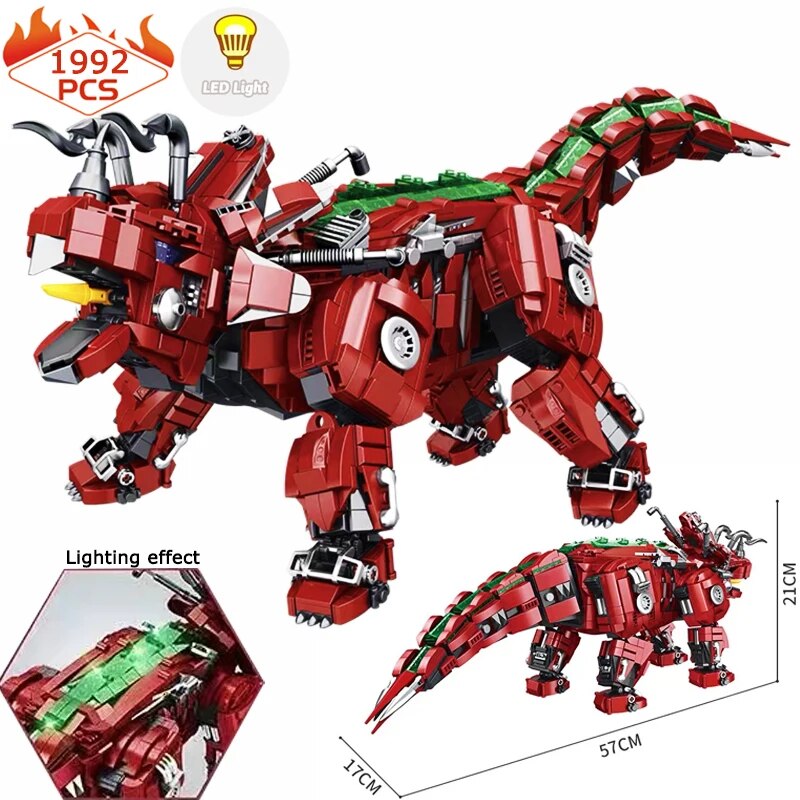Jeu de construction des dinosaures du Jurassic Parc