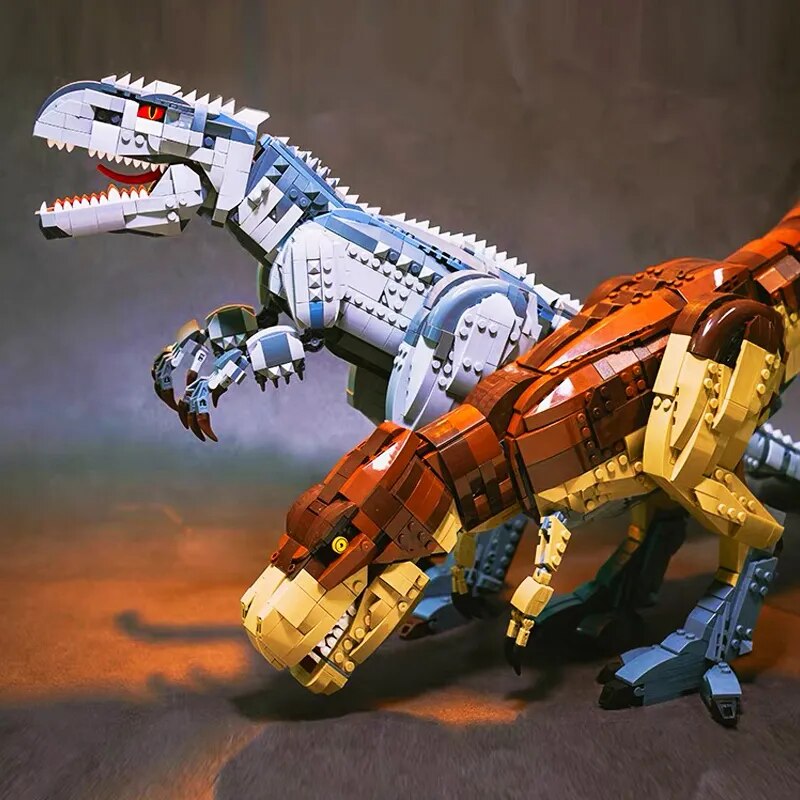 Jeu de construction des dinosaures du Jurassic Parc