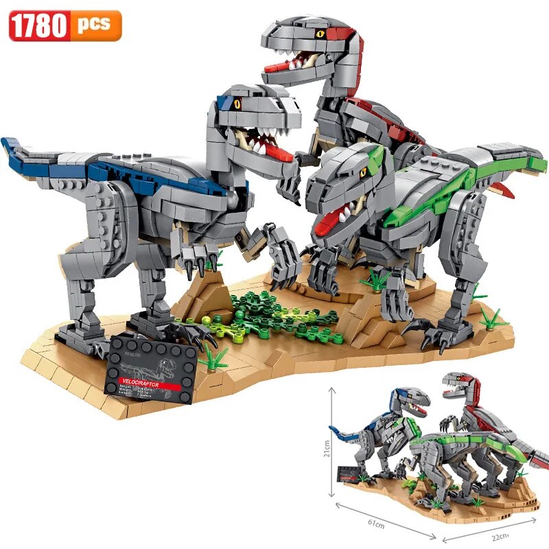 Jeu de construction des dinosaures du Jurassic Parc