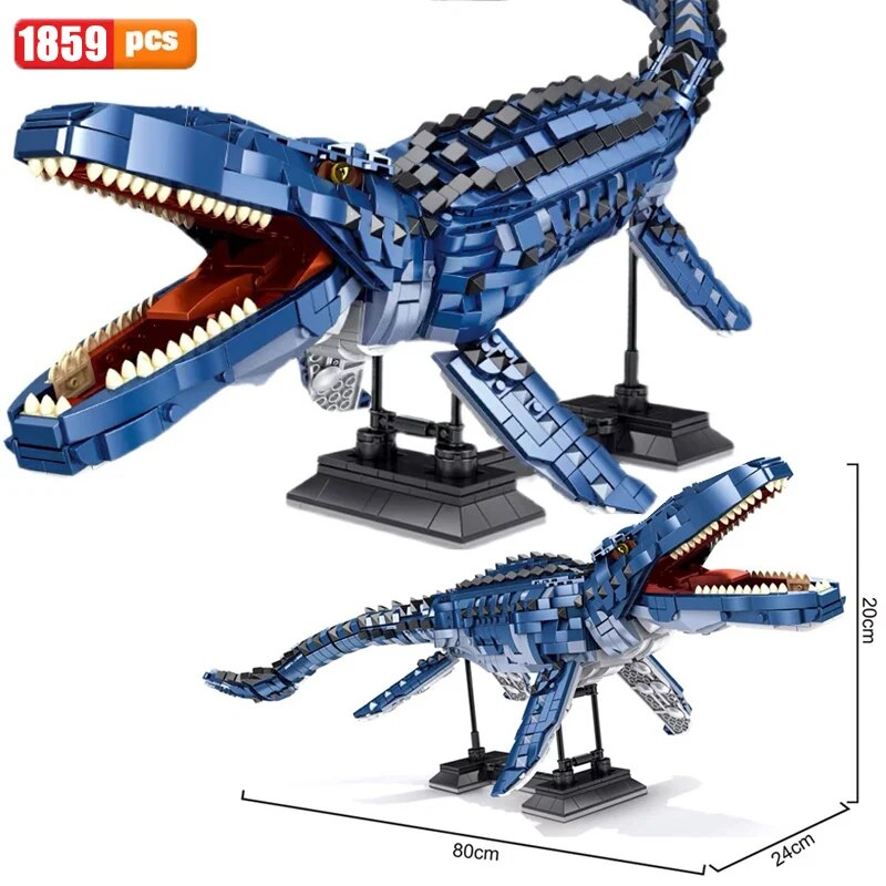 Jeu de construction des dinosaures du Jurassic Parc