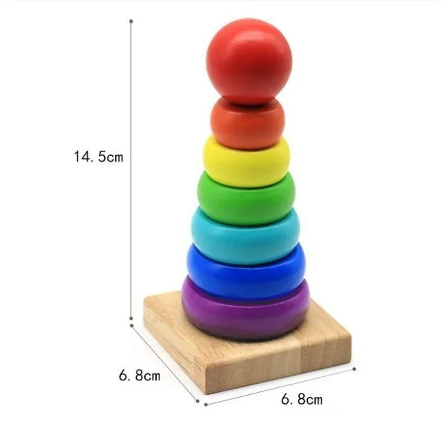 Jeux d'Assemblage en Bois pour Bébé - Apprentissage Montessori
