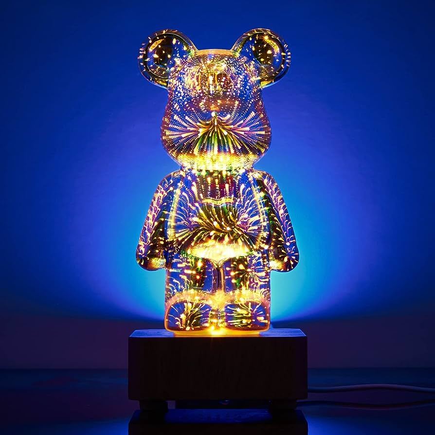 Lampe de Chevet Ourson : Veilleuse 7 Couleurs