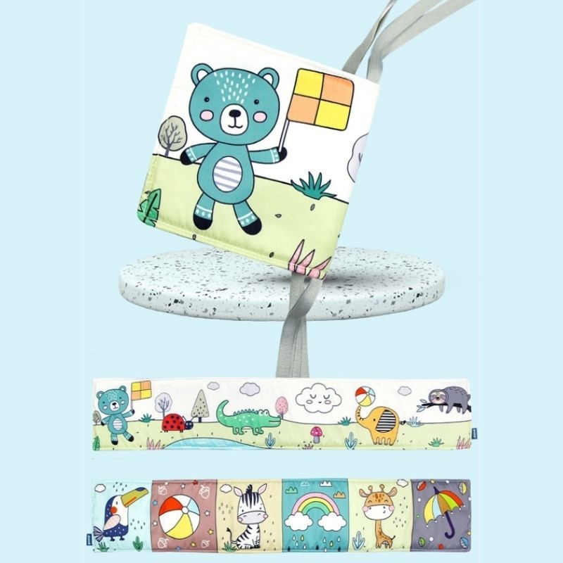 Livre évolutif bébé en tissu