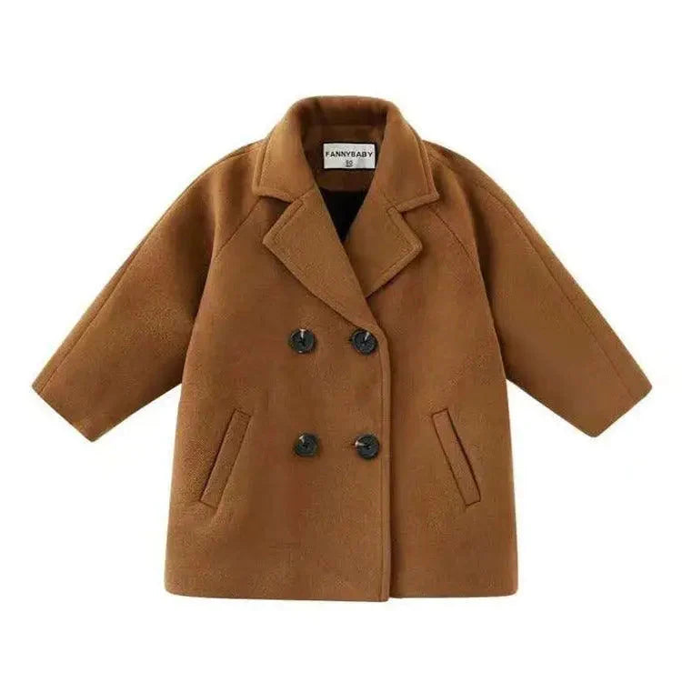 Manteau de laine unisexe pour enfants