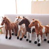 Peluche Cheval Brun Foncé