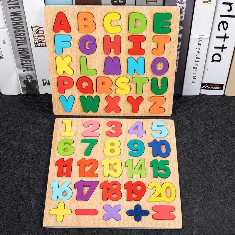 Puzzle 3D en bois Montessori pour enfants