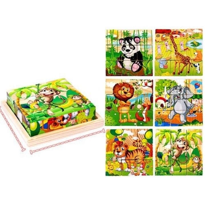 Puzzle cube en bois