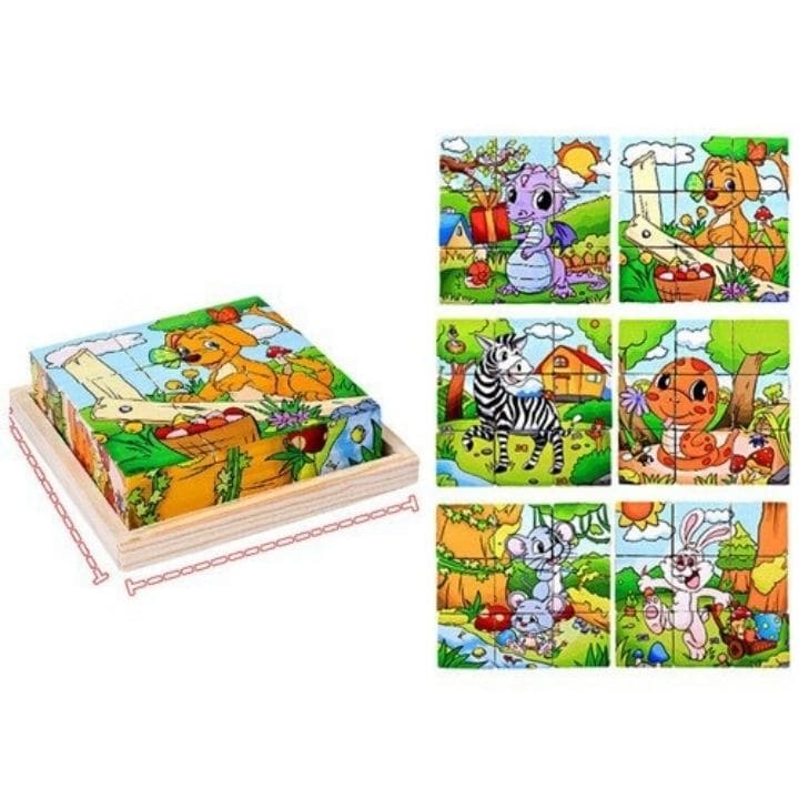Puzzle cube en bois
