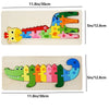 Puzzle en Bois pour Enfants : Animaux, Véhicules et Motifs Colorés