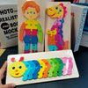Puzzle en Bois pour Enfants : Animaux, Véhicules et Motifs Colorés
