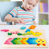 Puzzle en Bois pour Enfants : Animaux, Véhicules et Motifs Colorés