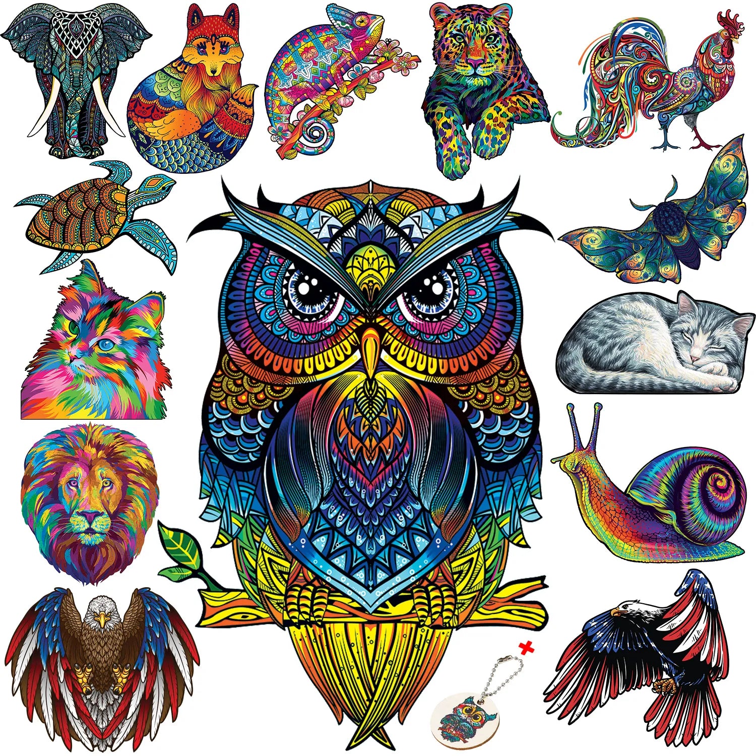 Puzzle en Bois d'Animaux